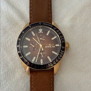 Invicta Brown and Gold Watch